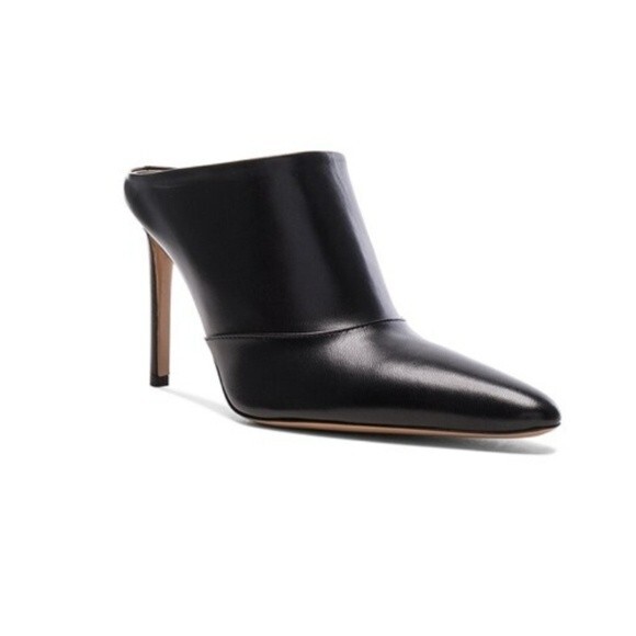 Altuzarra solid black leather Davidson heeled mules - Picture 1 of 12
